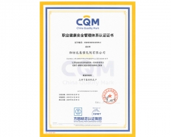 达奥公司--职业健康安全管理体系中文版证书